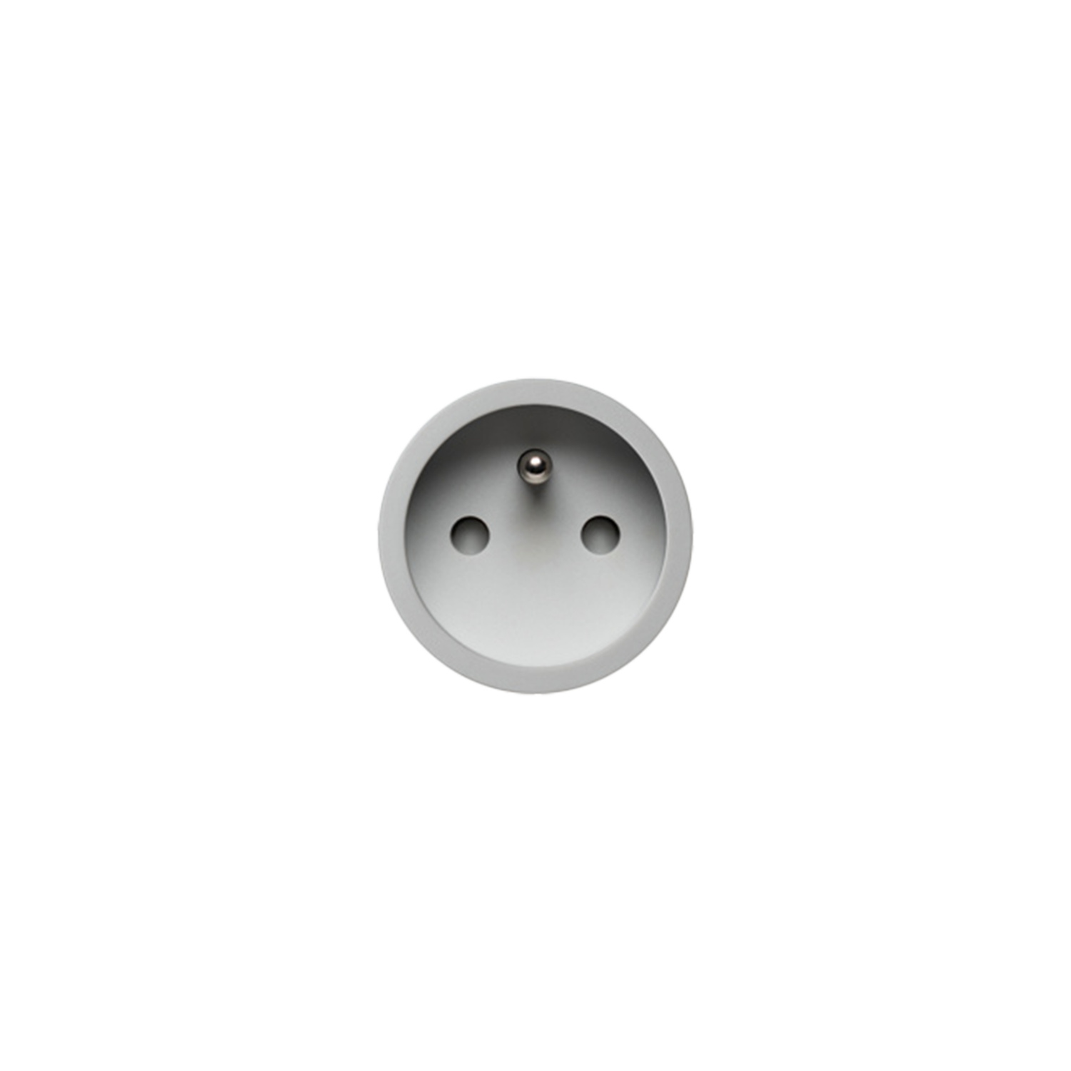 Rond 2.0 - backfit stopcontact b-f grijs basic